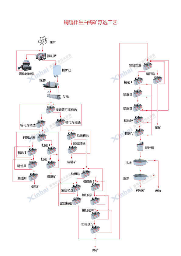 白钨矿工艺流程图